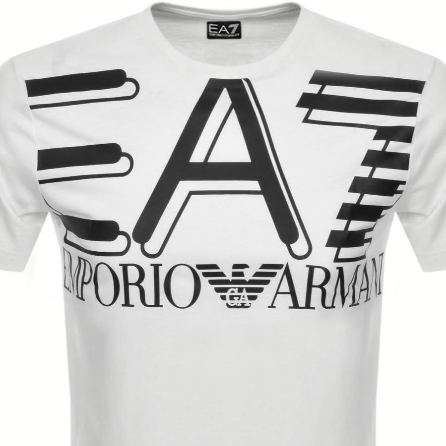 Alternative Image for ProductEA7 Emporio Armani Crew Neck Logo T Shirt White2
